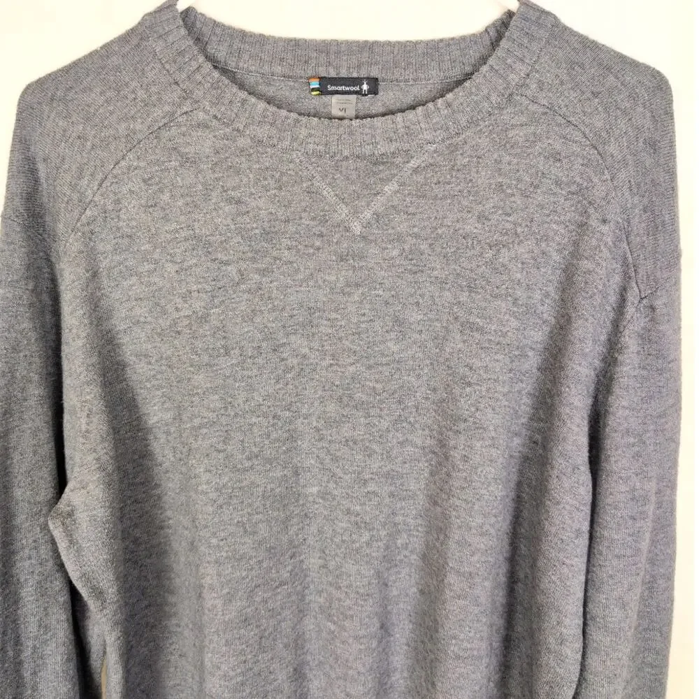 Smartwool grey sweater Size XL Gorpcore Outdoors Layer Minimal Warm Cozycore